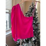 Generation Love NWT Hot Pink Adeline One Shoulder Silk Blouse size XS Photo 5