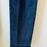 Dollhouse jeans | ankle length size 3 dark washed distressed low rise jeans Y2K   13.5” waist  8” rise  26” inseam; unrolled   No flaws Photo 7