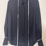 AG Adriano Goldschmied Adriano Goldschmied Winslet blouse button down size M in true black Photo 4