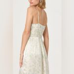 ASTR  The Label Women's White Smocked Maxi Dress Satin Floral Womens Size M Photo 1