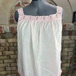tank top pink lace square neck Size M Photo 0