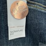 Lane Bryant  Pull On Distressed Jeggings Dark Wash Plus Size 26 Petite Photo 5