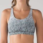 Lululemon Energy Bra Size 6 Nulux Dazzle Energy Bra 50g Alpine White Black Photo 2