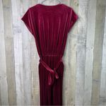 Alfani  Medium Velvet Wide Leg Jumpsuit Surplice Sleeveless Stretch Waist… Photo 5