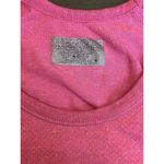 Athleta Shirt Womens Size Small Fast Track Ruche Short Sleeve Pink Top Run Gym Photo 1