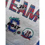 Vintage Varsity Team Cheerleader Graphic Long Sleeve Color Block Sweatshirt Gray Size M Photo 4