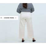 Madewell NWT  The Emmett Wide-Leg Crop Jean: Welt Pocket Edition NO602 Tile White Photo 1