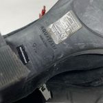 Aquatalia Isotta Black Suede Waterproof Block Heel Lug Ankle Booties Boots 9.5 Photo 9