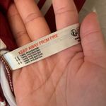 Anthropologie  Burgundy and White Striped Pajama Romper Size Large Photo 2