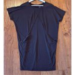 New York & Company black draped pocket front vneck dress M Size M Photo 8