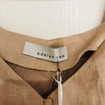 Adelyn Rae Women's Blouse Long Sleeve Button Front Silk Tie Back NEW Photo 1