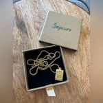 Joycuff Gold Pendant Necklace with Initial 'H' Photo 3