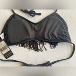 Relleciga  Women’s Tassel Bandeau Black Bikini‎ Top 
Size S Photo 7