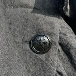 Sandro NWOT  Grey Trench Coat with Ruffled Collar Academia Gorpcore Shabby Chic Photo 8