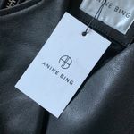 ANINE BING Cassidy black leather jacket Photo 5