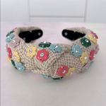 Lele Sadoughi Daphne Flower Charm Headband Rainbow Vintage Photo 4