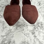 Vince Womens Nina D'Orsay Flats Size 8 Deep Cherry Red Suede Pointed Toe Slip On Photo 4