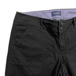 American Eagle Womens Chinos Khaki Pants Straight Leg Stretch Black Size 14 Photo 2