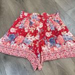 Angie Red and Pink Floral Shorts. Size small Photo 5