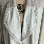St. John Open Waterfall Contrast Gray Cardigan Size Small Photo 3