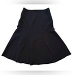Aritzia Wilfred Reyna High Rise Crepe Midi Skirt Flared Zipper Black Size 0 Photo 3