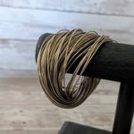 Vintage Bracelet Antique Gold Tone/Brass Tone Interlocking Statement Photo 6