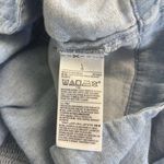 Old Navy  Tie Front Denim Top Blouse Large Smocked Blue Western Photo 5