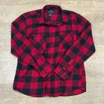 Shouthouse Flannel Black and Red Button Down Size Large Photo 0
