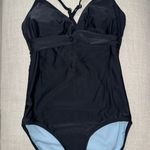Athleta Black One Piece Swimsuit L Tall Photo 0