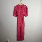 Boden Yoke Detail Floral Jersey Midi Dress Women's 10L Gin Fizz Pink Boho Chic Size undefined Photo 6