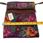 Artesanias Utz Kem Guatemala EMBROIDERED HUIPIL Crossbody Bag Purple Photo 7