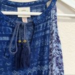 Knox Rose Floral Keyhole Tassel Halter Tank Top Womens Size M Sleeveless Boho Photo 7