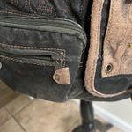 Bed Stu Canvas Multi Compartment Utility Bag Grunge Steampunk Y2K Green Black Photo 5