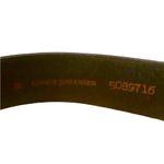 Vintage 90 Ginnie Johansson Black Leather Belt Gold Rope Buckle nautical Coastal Photo 7