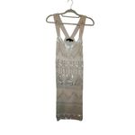 French Connection  Champagne Beaded Dress - Size 6 Photo 1