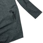 Juicy Couture NWT  Hooded Cardigan Womens M Black Open Front Metallic Sparkle Photo 2