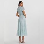 Mac Duggal 9212 Womens Embellished High Neck Cap Sleeve A Line Dress Photo 4