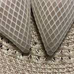 ALDO  Fiona white mesh slingback heels with gold accents Size 9.5M Photo 13