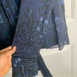 See By Chloe  georgette‎ scarf tie floral crepe navy blue blouse size 10 Photo 7