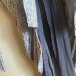 Dolan Blue Heathered Button up Top with Tie at Waist Size M Photo 7