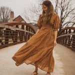 Daughters of India Zuri Wrap Dress in Autumn NEW Brown Size XS Photo 10