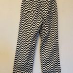 The Ragged Priest Wide Leg Dad Fit Black White Wave Print Jeans Size 24 Photo 4