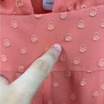 Free People  wanderer Maci dress boho gown coral chiffon metallic gold textured 4 Photo 15