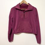 Lululemon  Brushed Softstreme Ribbed Half Zip Pullover Size 4 Sweater deep lush Photo 1
