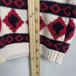 Vintage York Fair For Seiferts Womens Sweater Small White Floral Pattern Cottage Photo 7