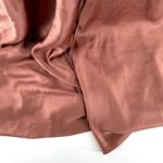 Revelry Kimora Satin Dress Lace Up Back Bridal Cowl Neck Wedding Copper Brown 0 Photo 9
