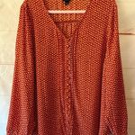 Torrid Red Polka Dot Blouse Photo 0