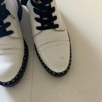 Sam Edelman - Jennifer Studded Combat Boot White Leather Goth Festival Photo 2