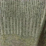 Bishop and Young  Women‎ Gray Hi-Shine Metallic Tie Mock Neck Sleeveless Blouse S Photo 3