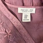 Rachel Zoe Embroidered Boho Peasant Mauve Medieval Princess LOTR Western Women M Photo 2